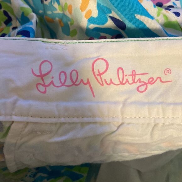 Lilly Pulitzer Multicolor Sea Soire The Chipper Bermuda Shorts Size 2 - Picture 6 of 8